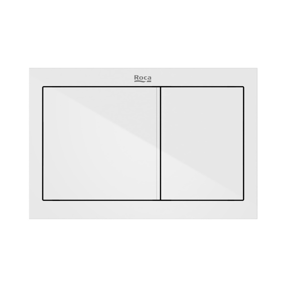 Cut out image of the Roca Duplo S PS1 Gloss White Dual Flush Plate